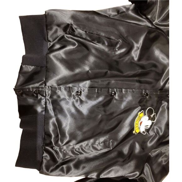 Chalk Line Vintage Disney Mickey Mouse Satin Jacket Size Medium READ - Picture 3 of 11